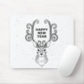 Nieuwjaar kerstfeestdag muismat (Met muis)