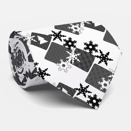 Nieuwjaar, Kerstmis, Kerstmis, Stropdas met kerstd (Opgerold)