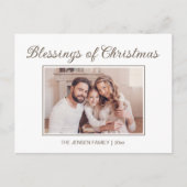 Nieuwjaar kerstvakantie feestdagenkaart (Voorkant)