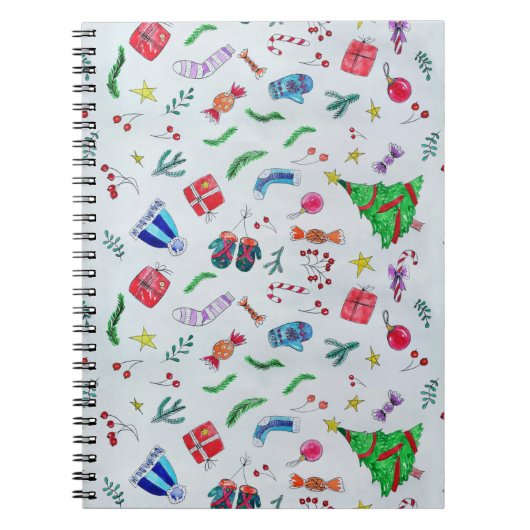Nieuwjaar kerstwinter notitieboek (Voorkant)