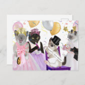 Nieuwjaar Kitten Briefkaart (Voorkant / Achterkant)