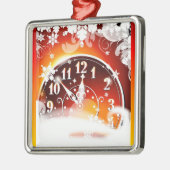 Nieuwjaar klok metalen ornament (Links)