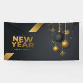 Nieuwjaar laten we vieren spandoek (Horizontaal)