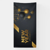 Nieuwjaar laten we vieren spandoek (Verticaal)