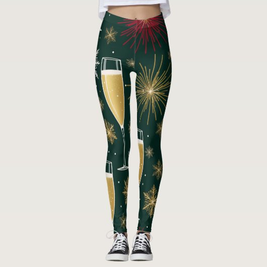 Nieuwjaar Leggings (Voorkant)