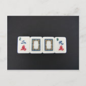 Nieuwjaar Mah-Jong Feestdagenkaart (Voorkant)