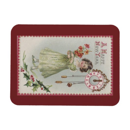  Nieuwjaar Meisje Magneet (Horizontaal)