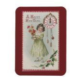  Nieuwjaar Meisje Magneet (Verticaal)