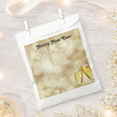 Nieuwjaar met champagnebril Favor Bags Bedankzakje (Geknipt)