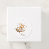 Nieuwjaar met kerstcadeautjes voor vrolijk kerstfe bedankjes labels (In situ)