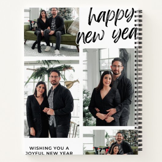 Nieuwjaar met Love Browns Family Spiral Notitieboe Notitieboek (Achterkant)