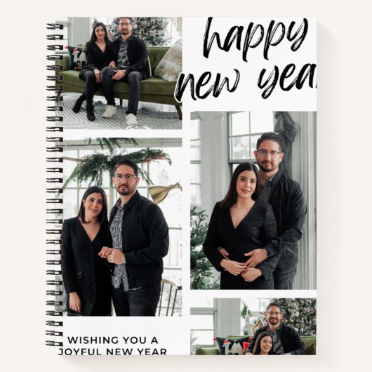 Nieuwjaar met Love Browns Family Spiral Notitieboe Notitieboek (Voorkant)