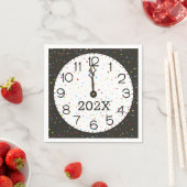 Nieuwjaar Midnight Clock Party Servet (Insitu)