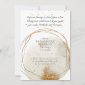 Nieuwjaar modern goud kaart (Achterkant)