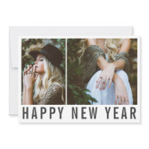 Nieuwjaar moderne fotocollage typografie