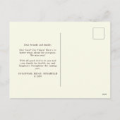 Nieuwjaar moderne, heldere regenboogtypografie feestdagenkaart (Achterkant)