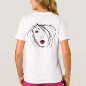 Nieuwjaar modieuze meisjes T-shirt (Achterkant)