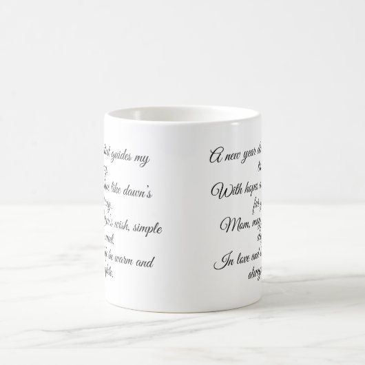 Nieuwjaar Mok voor mama (Center)