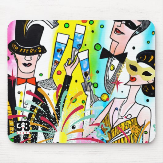 Nieuwjaar Muismat (Voorkant)