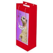 Nieuwjaar Nederlandse Meerkat RED Wine Bag Wijn Cadeautas (Voorkant Gekanteld)