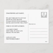 Nieuwjaar, New Home We hebben de aankondiging verp (Achterkant)