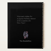 Nieuwjaar, New Me, New Slay! Meisje Power Skull Zw Planner (Achterkant)