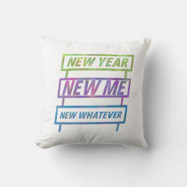 Nieuwjaar, New Me, Nieuw Ongeacht Kussen