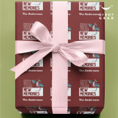 Nieuwjaar New Memories Dragon Cherry Red Cadeaupapier