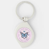 Nieuwjaar New You - Fly Hi Butterfly - Nieuwjaar Sleutelhanger (Voorkant)