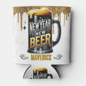 Nieuwjaar Nieuw Bier Funny Party Blikjeskoeler (Voorkant)