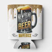 Nieuwjaar Nieuw Bier Funny Party Blikjeskoeler (Achterkant)