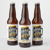 Nieuwjaar Nieuw Bier Funny Party Etiket (Flessen)