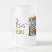 Nieuwjaar Nieuw Bier Funny Party Matglas Bierpul (Voorkant links)