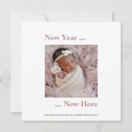 Nieuwjaar Nieuw Hier Foto 2024 Roze Geboorte Aanko