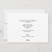 Nieuwjaar Nieuw Home Aangepaste foto's Feestdagenkaart (Achterkant)