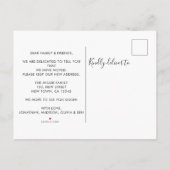 Nieuwjaar Nieuw Home Foliage Moving Aankondigingskaart (Achterkant)