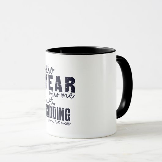 Nieuwjaar nieuw ik grappig mok (Voorkant rechts)