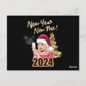 Nieuwjaar Nieuw ME 2024 Briefkaart (Achterkant)