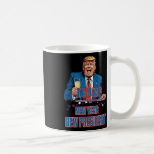 Nieuwjaar Nieuw President Funny Trump 2025 Take Am Koffiemok