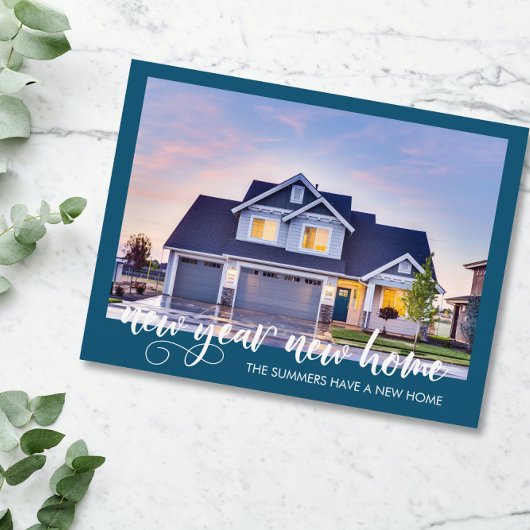 Nieuwjaar nieuw startschot Aankondiging foto-scrip