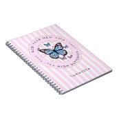 Nieuwjaar Nieuw You Butterfly Custom Naam Jaar Fot Notitieboek (Rechterzijde)