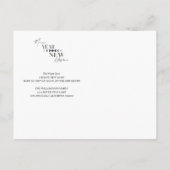 Nieuwjaar nieuwbouw huis we zijn verhuisd aankondigingskaart (Achterkant)