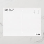 Nieuwjaar nieuwe avonturen folie feestdagen briefkaart (Achterkant)