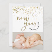 Nieuwjaar Nieuwe Bundel van Joy confetti Nieuwe ba Aankondiging (Voorkant)