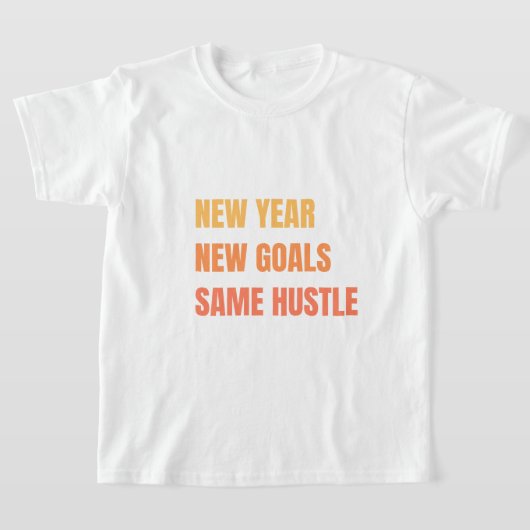 Nieuwjaar Nieuwe doelen Zelfde motivatie T-shirt (Laagn)