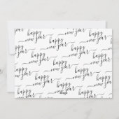 Nieuwjaar nieuwe dromen legant script 3 Foto Feestdagenkaart (Achterkant)