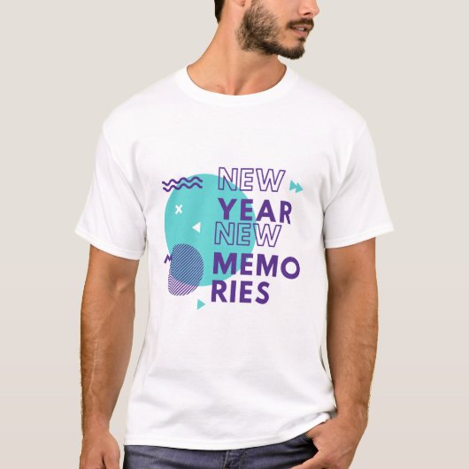 Nieuwjaar, nieuwe herinneringen – Inspirerend T-sh T-shirt (Voorkant)