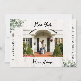 Nieuwjaar Nieuwe Home Bewegende Aankondiging Foto