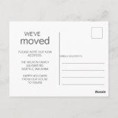 Nieuwjaar Nieuwe Home Moving Photo Holiday Briefkaart (Achterkant)