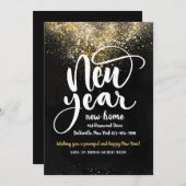 Nieuwjaar nieuwe mededeling over thuisbeweging kaart (Voorkant / Achterkant)